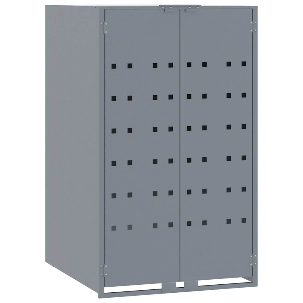 Archiviazione contenitore Vidaxl per 1 contenitore 69x79x117 cm in acciaio grigio