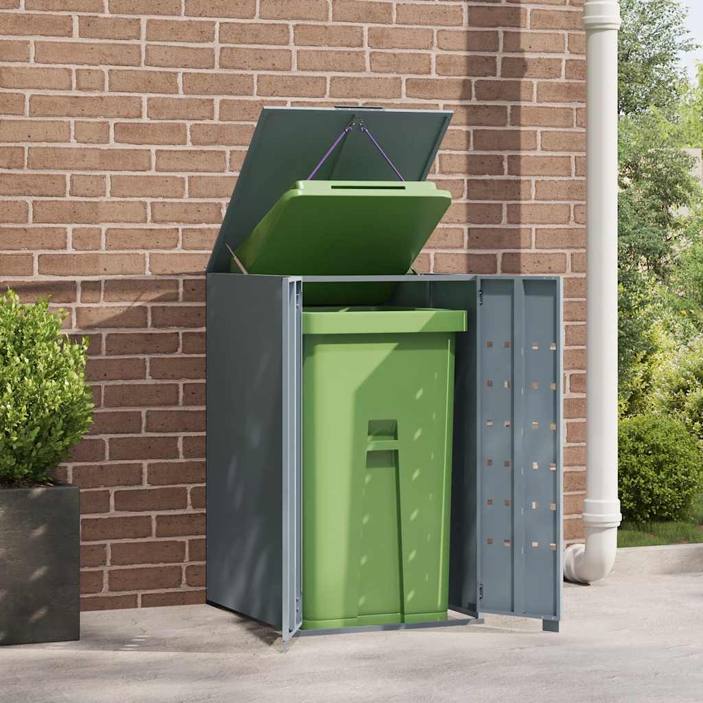 Archiviazione contenitore Vidaxl per 1 contenitore 69x79x117 cm in acciaio grigio