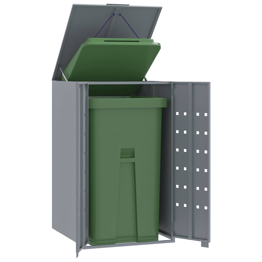 Archiviazione contenitore Vidaxl per 1 contenitore 69x79x117 cm in acciaio grigio