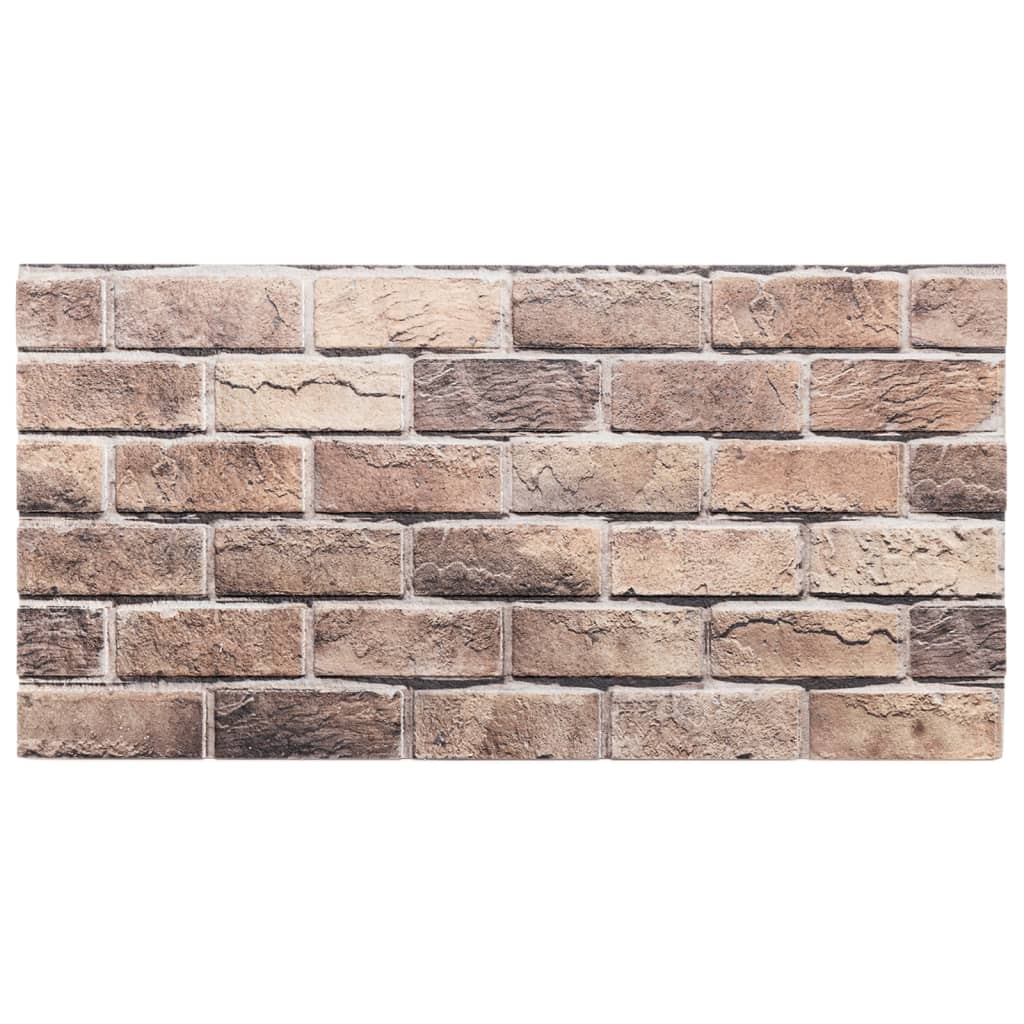 Vidaxl Wall panels 10 st 3D 100x50 cm EPS Brown