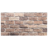 Vidaxl Wall panels 10 st 3D 100x50 cm EPS Brown