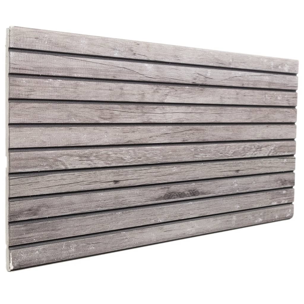 Vidaxl Wall panels 5 st 3D 100x50 cm EPS Gray