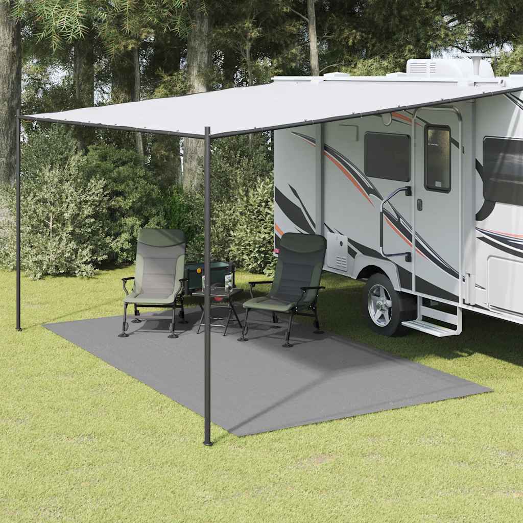 Tapis de tente Vidaxl 4,5x2,5 m gris clair