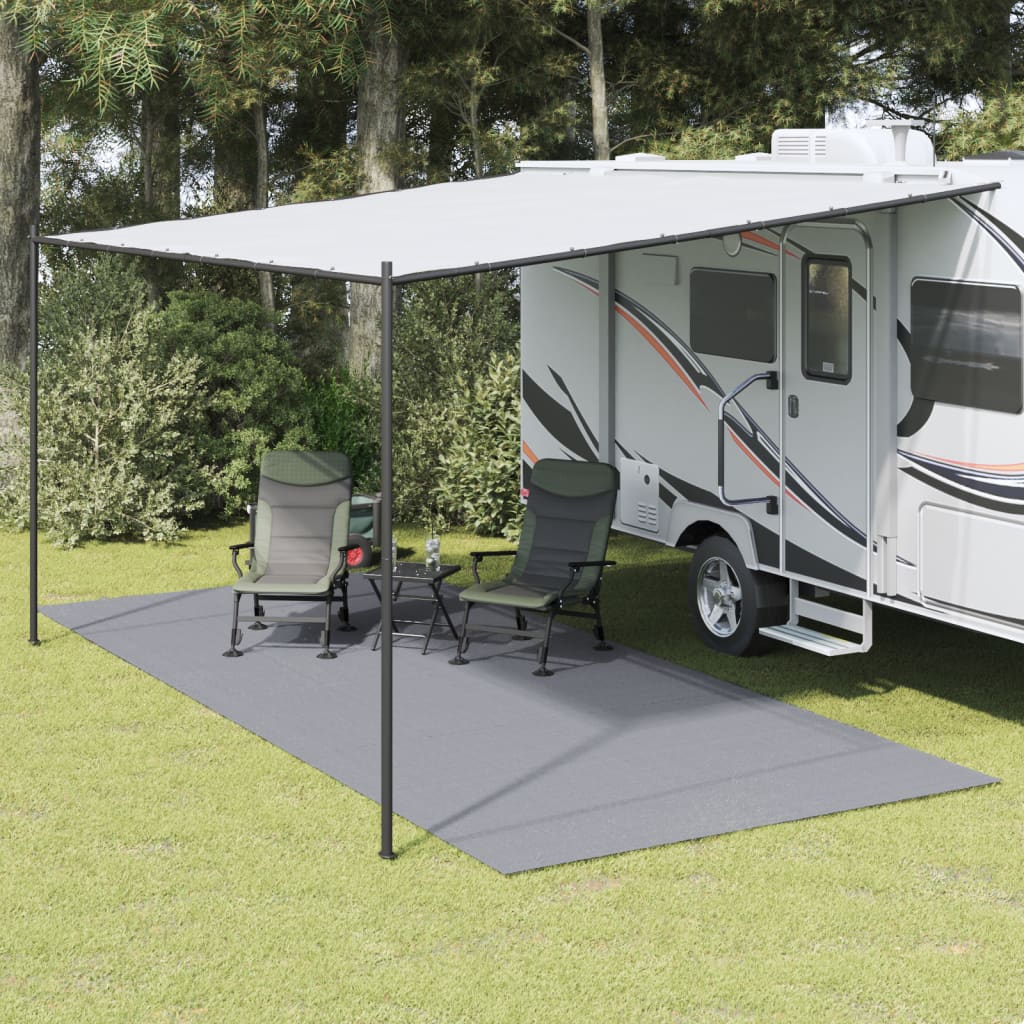 Vidaxl tent carpet 5.5x2.5 m light gray