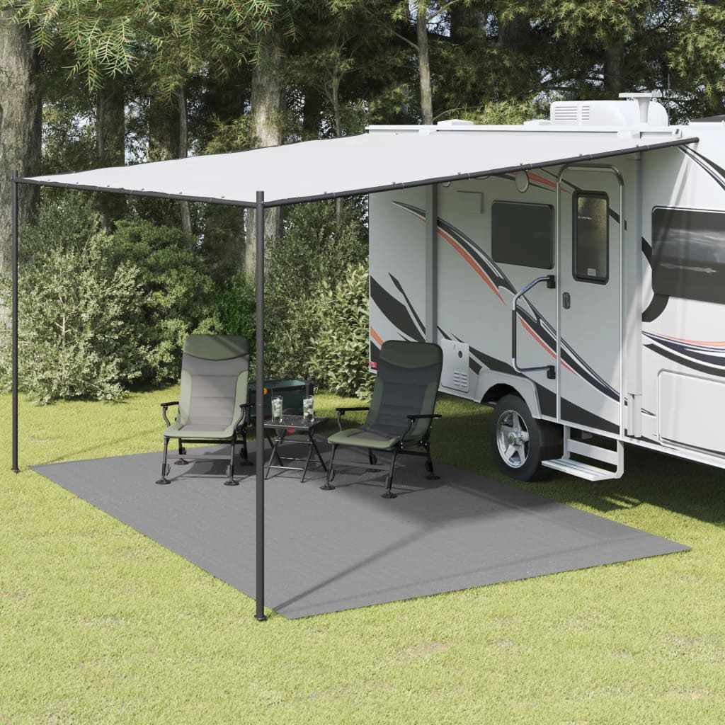 Vidaxl tent carpet 5x3 m light gray
