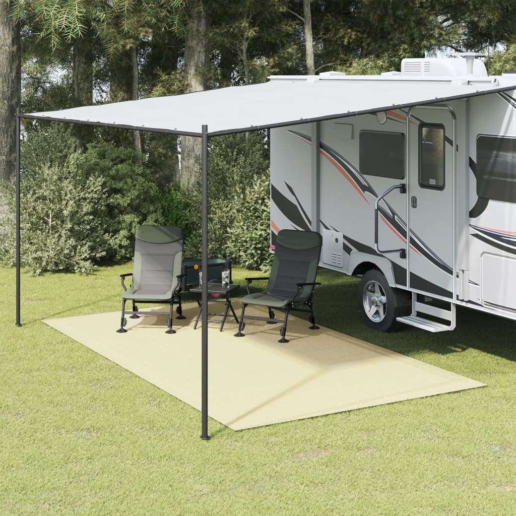 Vidaxl tent carpet 4x2.5 m cream -colored
