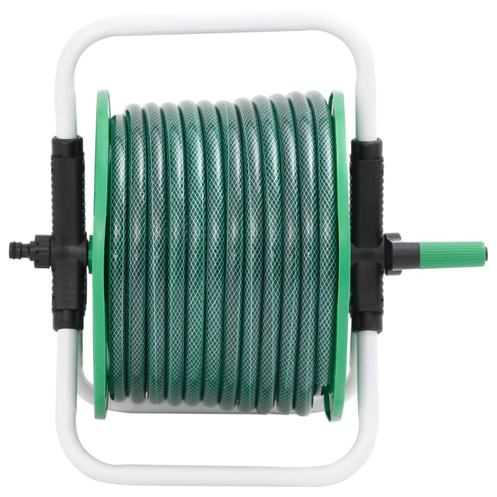 Vidaxl hose reel with hose coupling set 0.75 20 m Detached PVC green