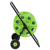 vidaxxl carro enrollador de manguera y juego de acoplamiento de manguera 0,5 independiente 30 m PVC verde