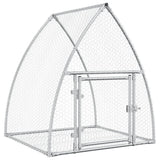 Vidaxl Rabbit Hutch 100x105x120 cm galvaniseret stål sølvfarvet