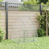 Vidaxl Rabbit Hutch 100x105x120 cm galvaniseret stål sølvfarvet