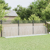 Vidaxl Rabbit Hutch 600x105x120 cm galvaniseret stål sølvfarvet