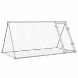 Vidaxl Rabbit hutch 200x105x91 cm galvanized steel silver colored