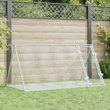 Vidaxl Rabbit hutch 200x105x91 cm galvanized steel silver colored