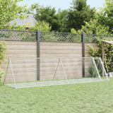 Vidaxl Rabbit Hutch 400x105x91 cm ocynkowana stalowa srebrna kolorowa