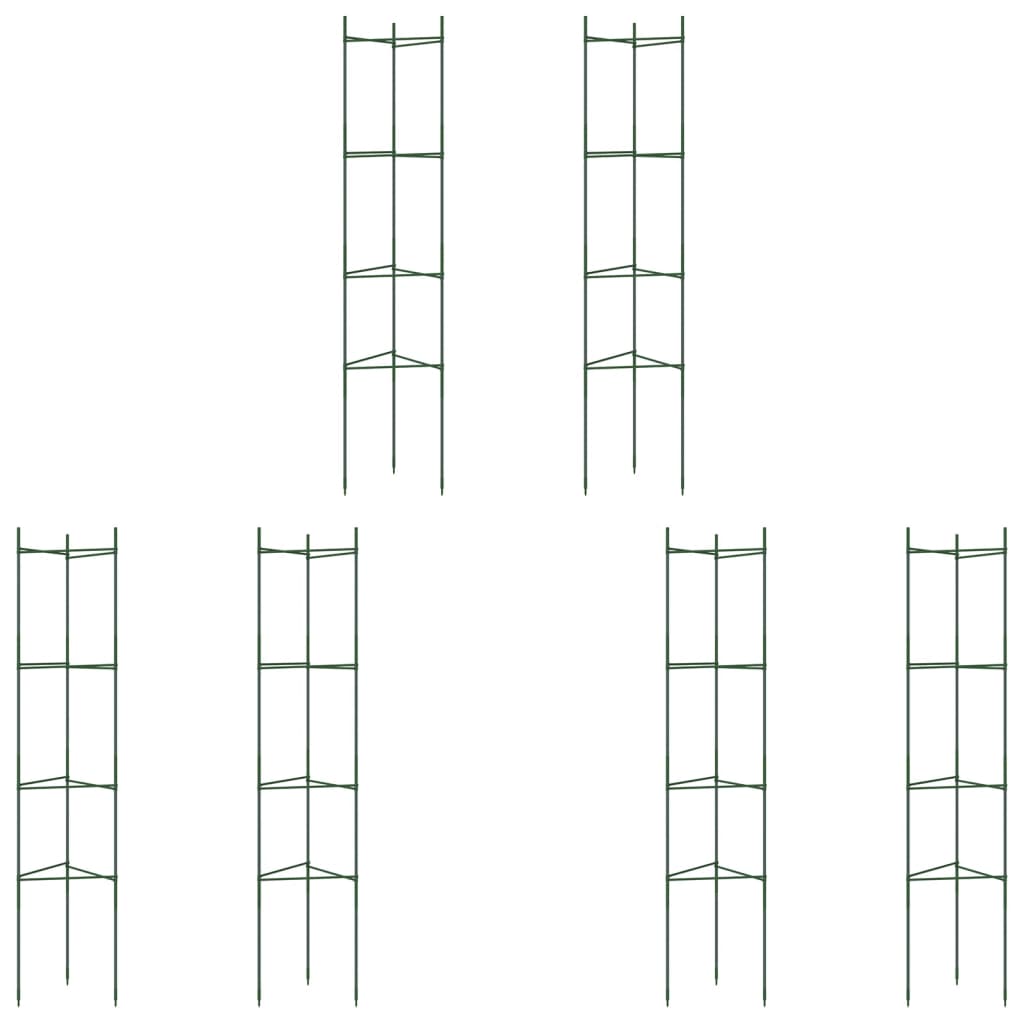 Vidaxl Tomato Cage 6 ST 154 cm de acero y polipropeno