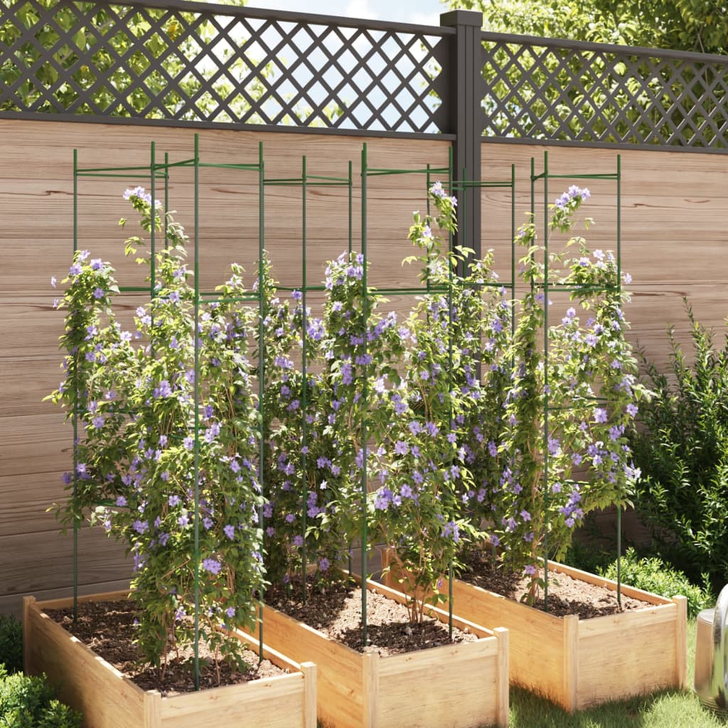 Vidaxl Tomato Cage 6 ST 154 cm de acero y polipropeno