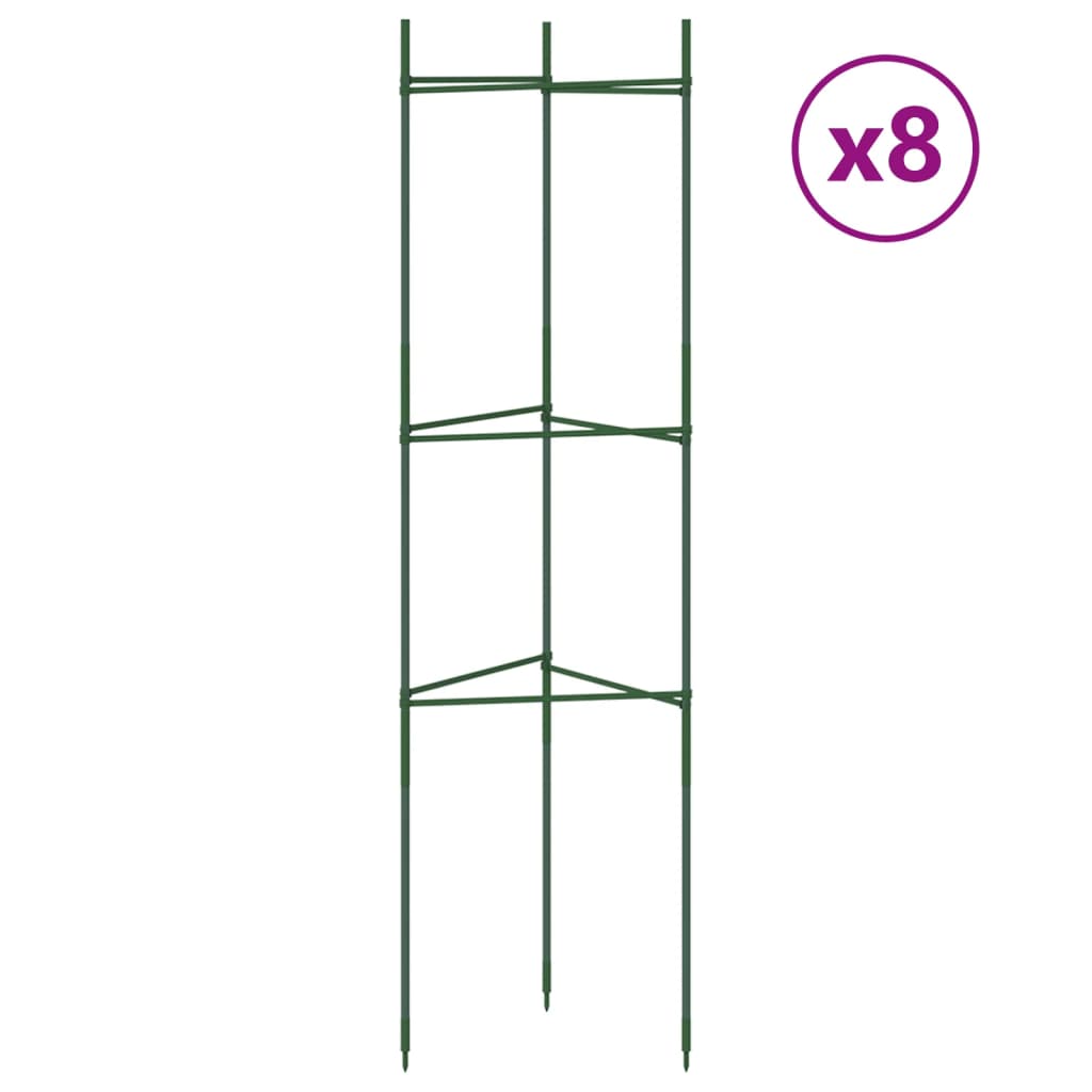 Vidaxl Tomatenkäfige 8 St 116 cm Stahl und Polypropen