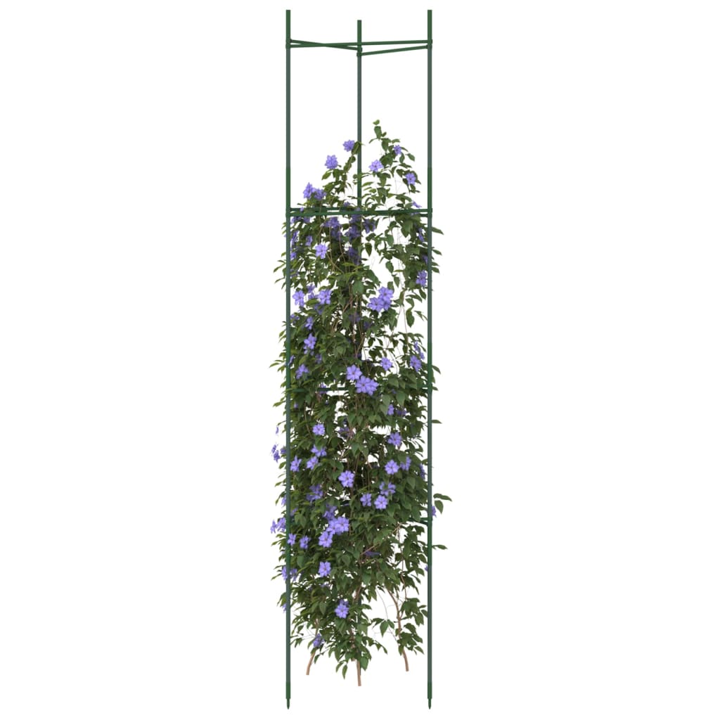 Vidaxl Tomato Cage 8 ST 154 cm de acero y polipropeno