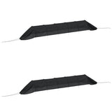 Vidaxl Grow Tunnels 2 st de acero y polietileno negro
