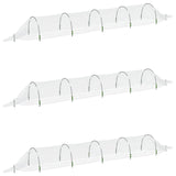 Vidaxl grow tunnels 3 st 1.5x5 m fiber optic and polypropene