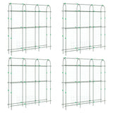 Vidaxl Bastos de escalada de plantas 4 PC Acero al marco de U