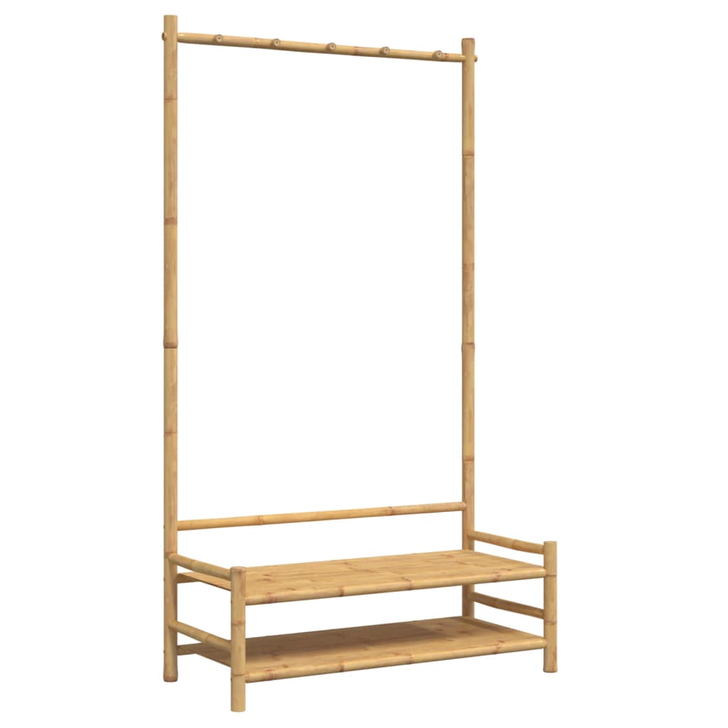 Estante de ropa Vidaxl con estantes de 103x40x183 cm de bambú