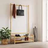 Estante de ropa Vidaxl con estantes de 103x40x183 cm de bambú