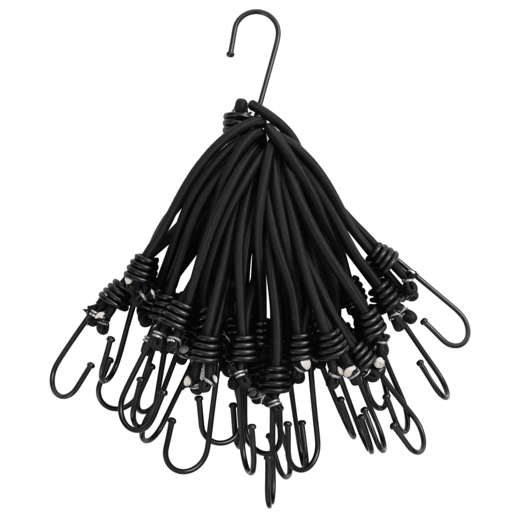 Vidaxl Spanelastic with hooks 25 st 17 cm