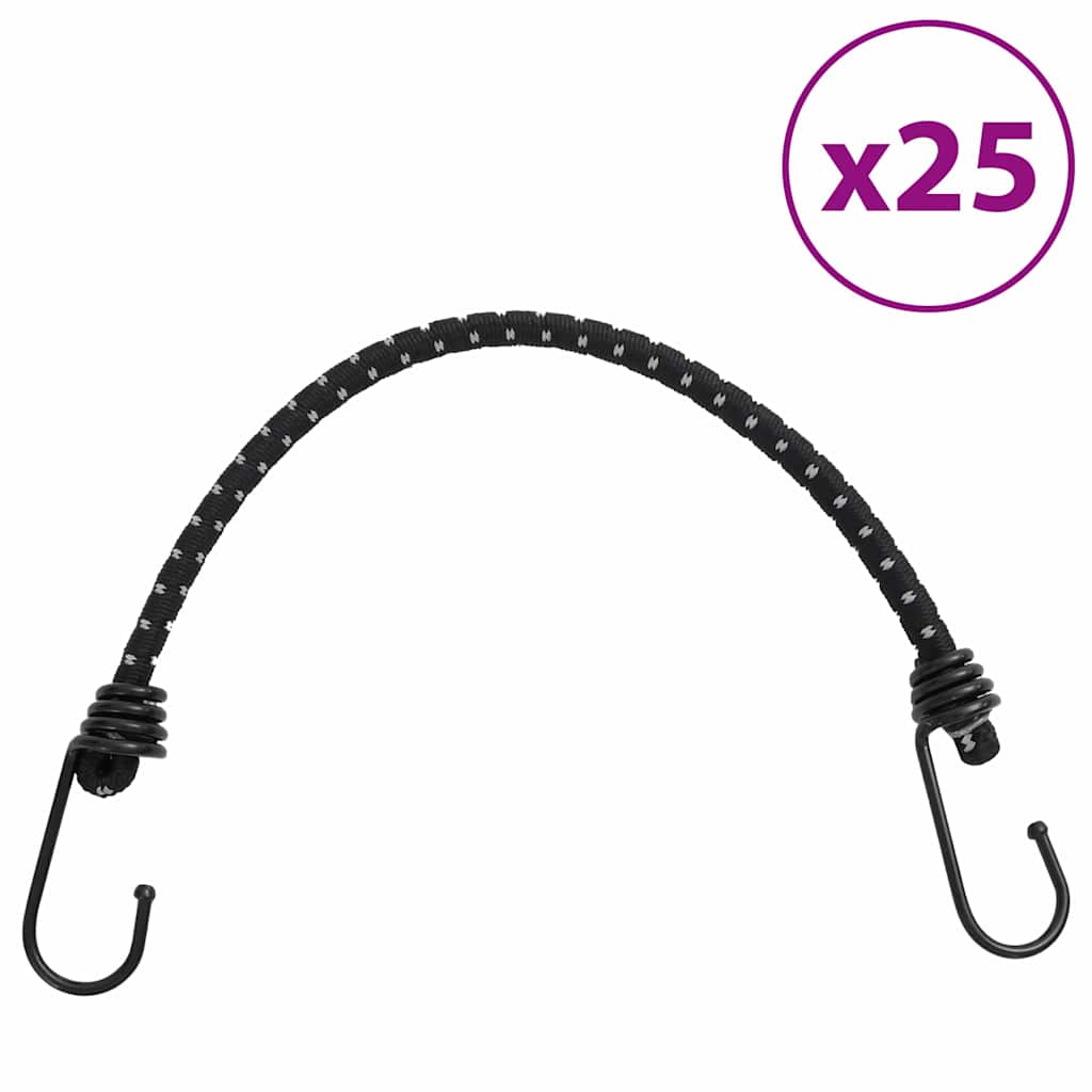 Vidaxl spanowarki z odblaskowymi paskami i haczykami 25 sztuk 38 cm