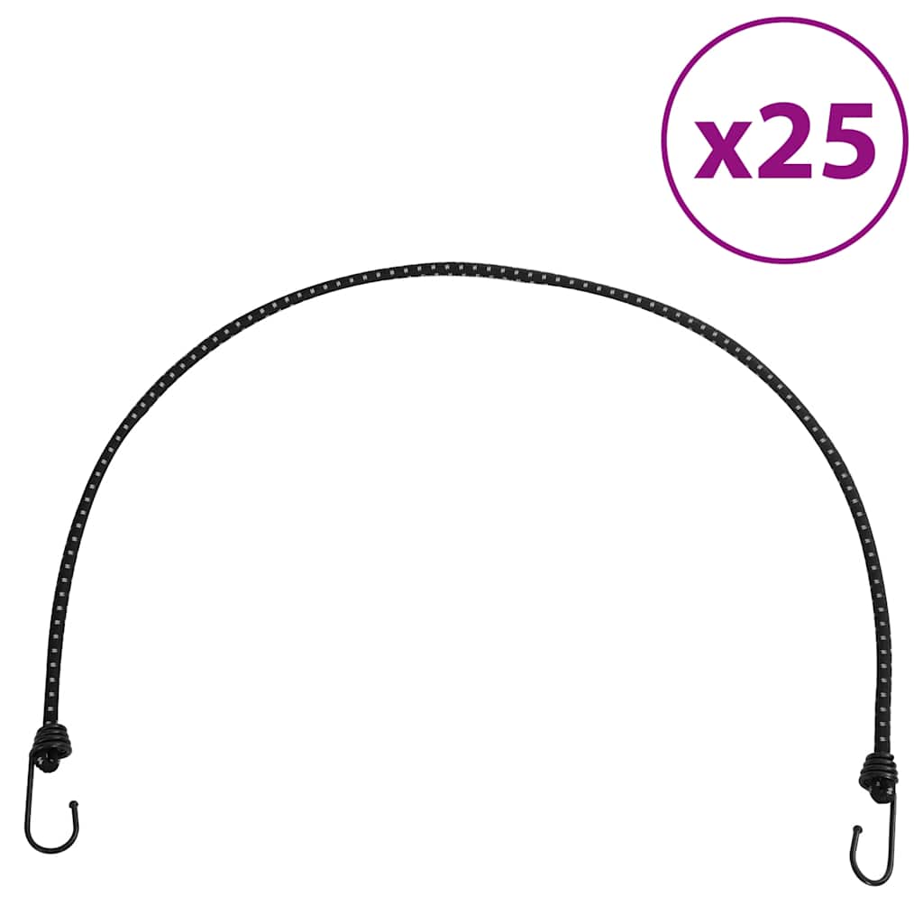 Vidaxl Spanelastics with reflective strips and hooks 25 st 100 cm