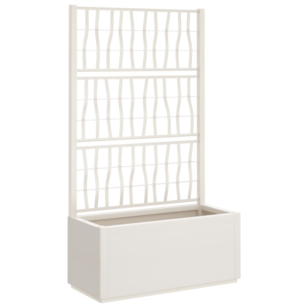 Vidaxl Planning box with slat 80x36x140 cm Polypropene white
