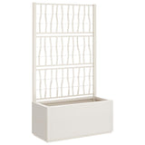 Vidaxl Planning box with slat 80x36x140 cm Polypropene white