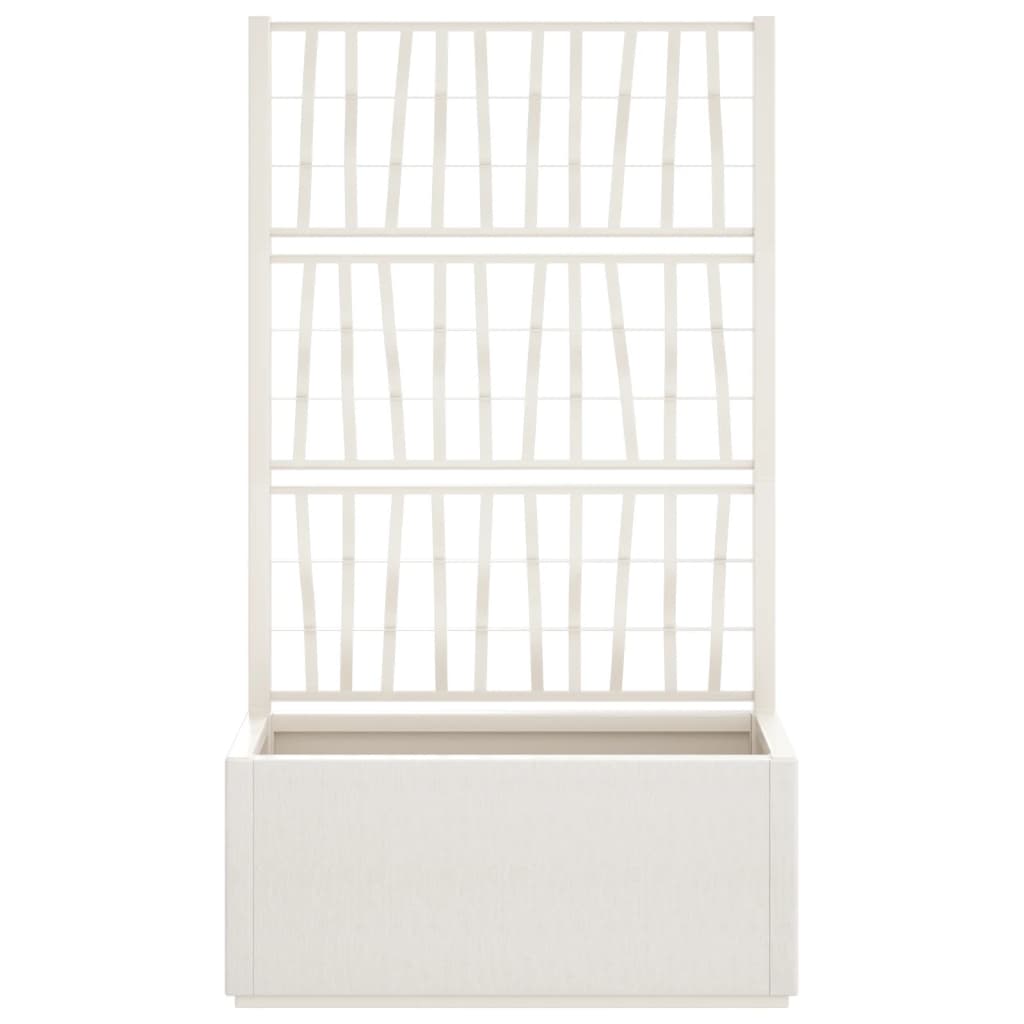 Vidaxl Planning box with slat 80x36x140 cm Polypropene white