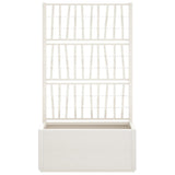 Vidaxl Planning box with slat 80x36x140 cm Polypropene white