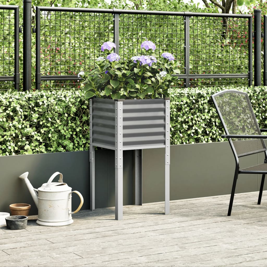 Vidaxl Planning box 45x45x88 cm steel gray
