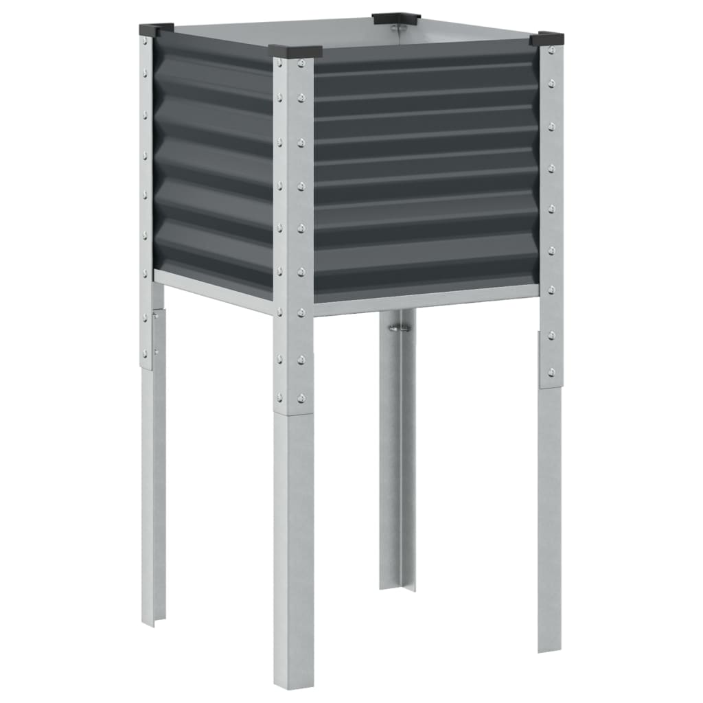 Vidaxl Planungskëscht 45x45x88 cm Stahl anthracit -cored