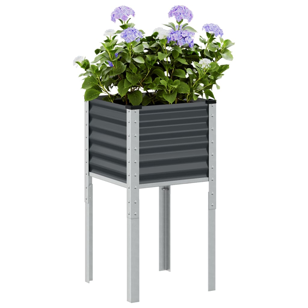 Vidaxl Planungskëscht 45x45x88 cm Stahl anthracit -cored