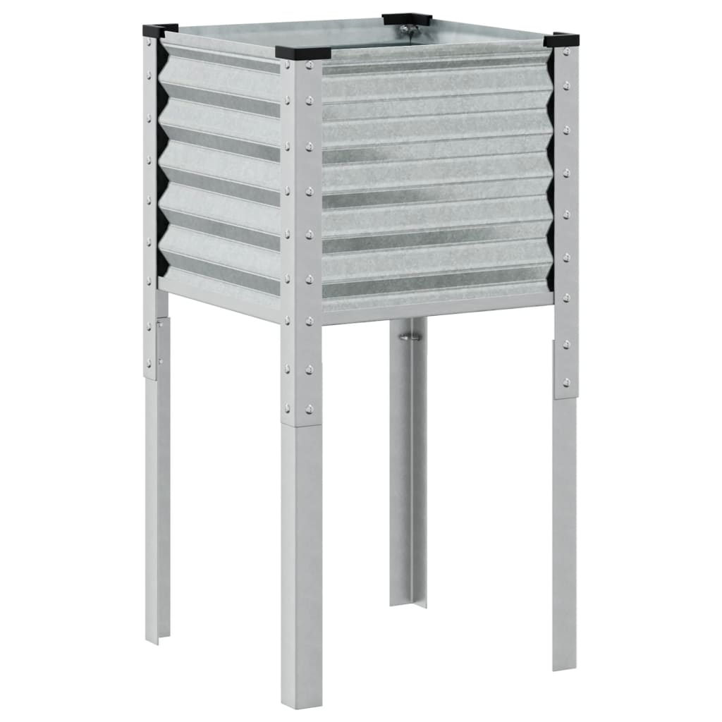 Vidaxl Planungsbox 45x45x88 cm galvaniséiert Stol