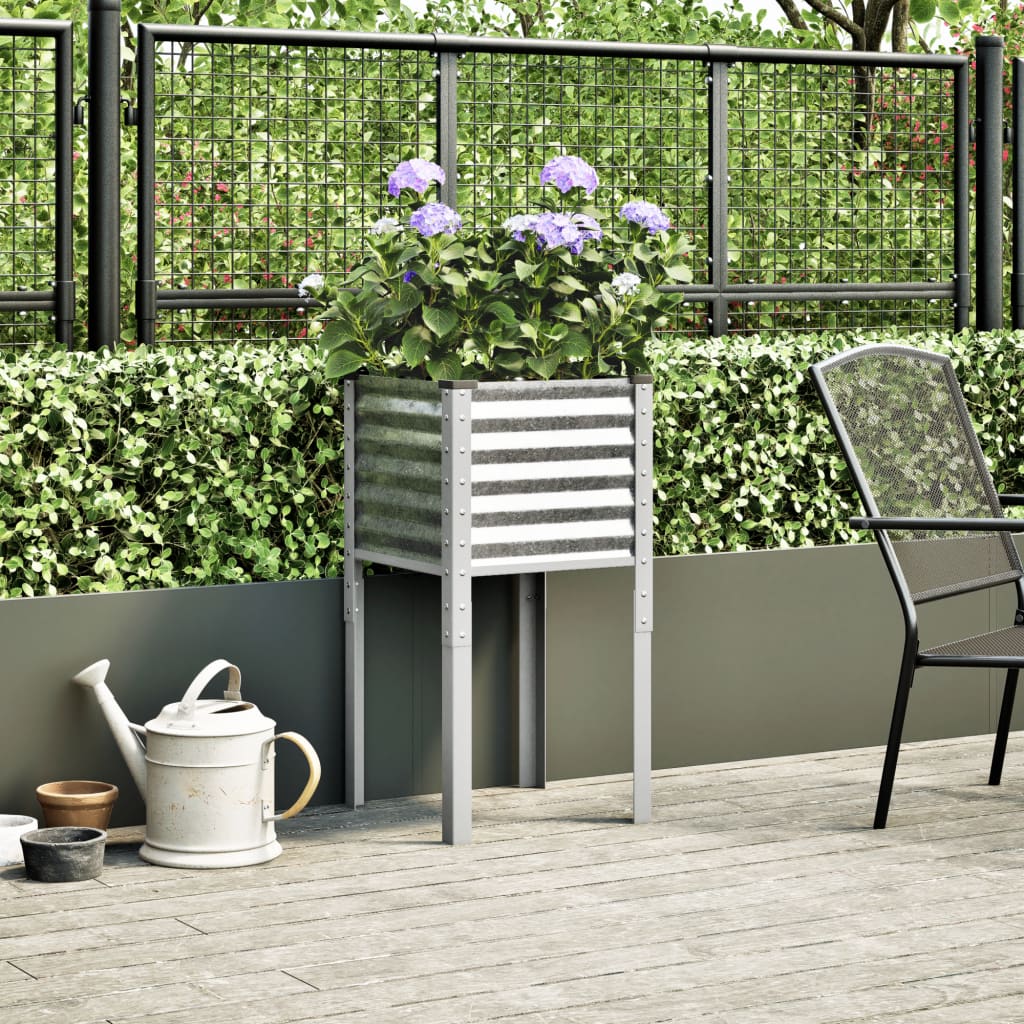 Vidaxl Planungsbox 45x45x88 cm galvaniséiert Stol