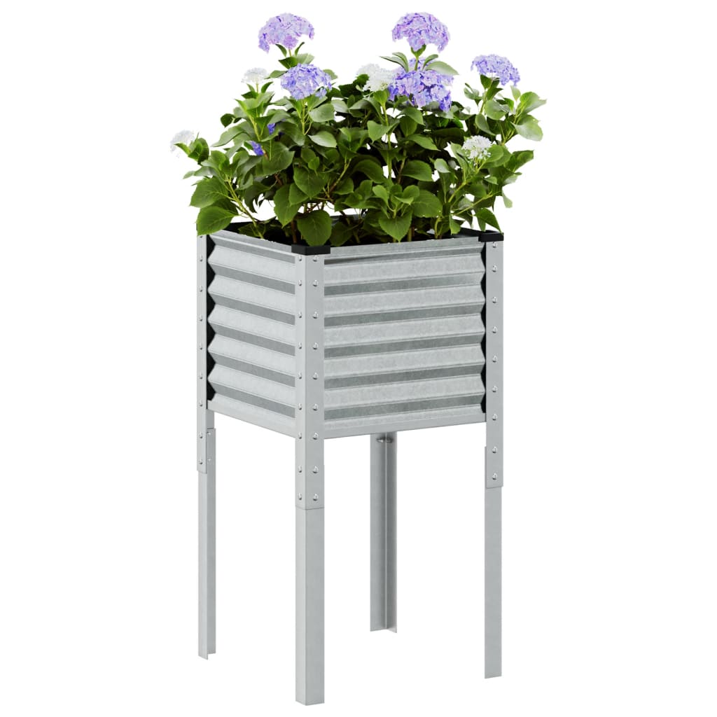 Vidaxl Planungsbox 45x45x88 cm galvaniséiert Stol
