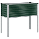 Vidaxl Planung Këscht 100x41x90 cm Stahl gréng