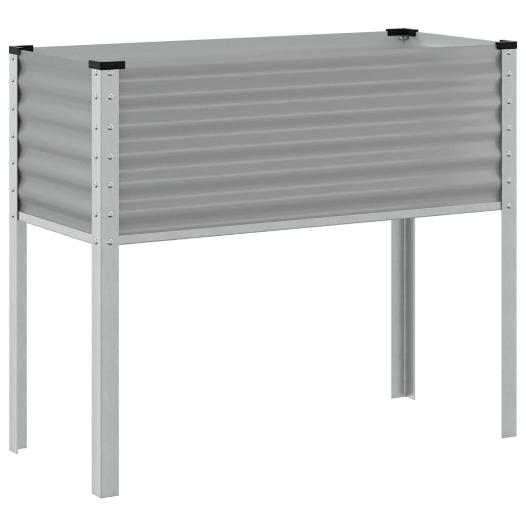 Vidaxl Planning Box 100x41x90 cm ocel šedá