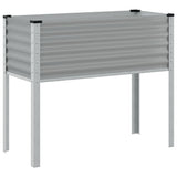 Vidaxl Planning Box 100x41x90 cm ocel šedá