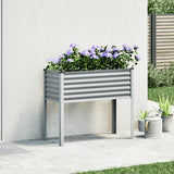 Vidaxl Planning Box 100x41x90 cm ocel šedá