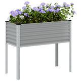 Vidaxl Planning Box 100x41x90 cm ocel šedá