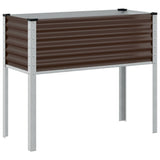 Vidaxl Planning Box 100x41x90 cm ocelová hnědá