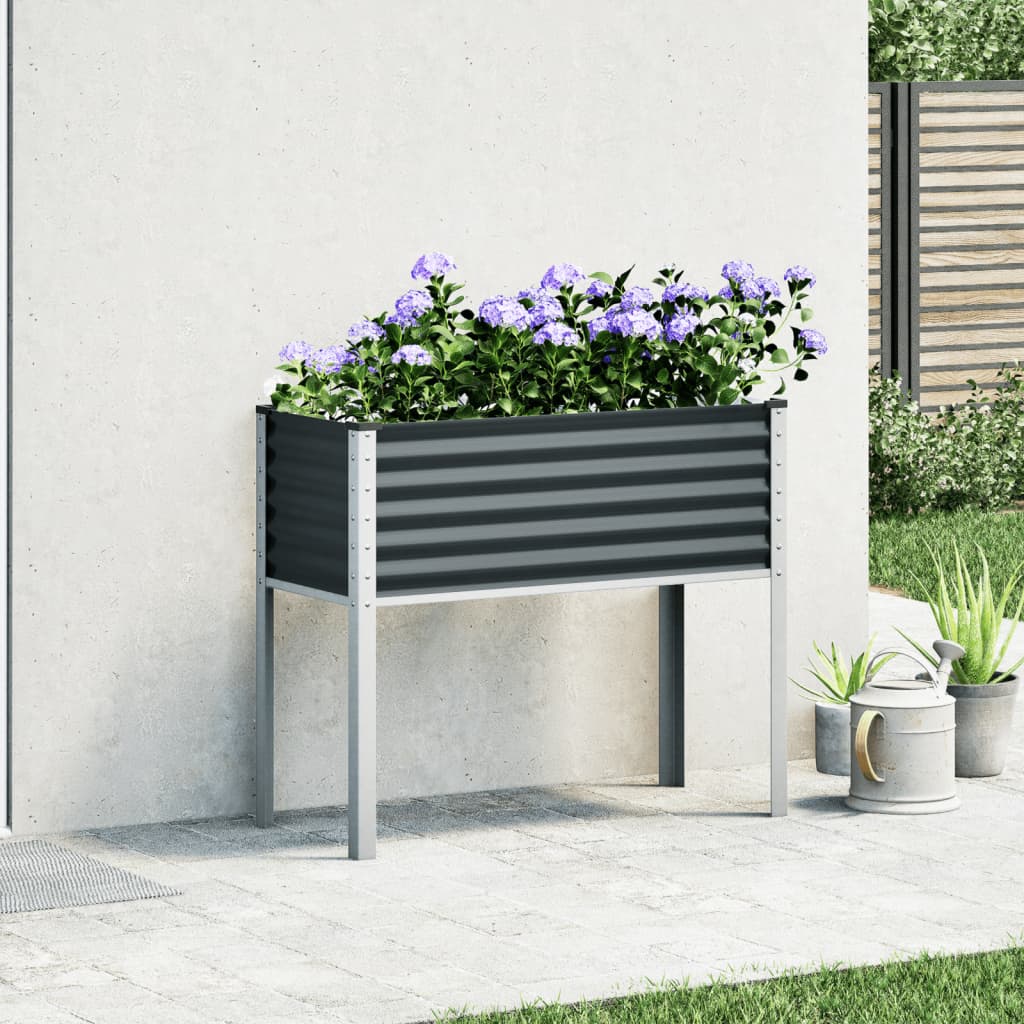 Plánovací schránka Vidaxl 100x41x90 cm Ocelový antracity -