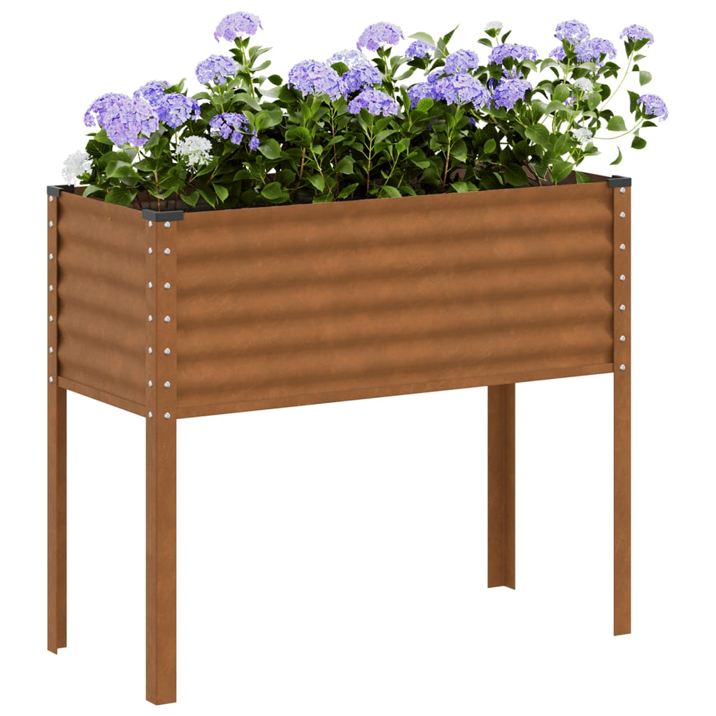 Plánovací box Vidaxl 100x41x90 cm povětrnostní ocel