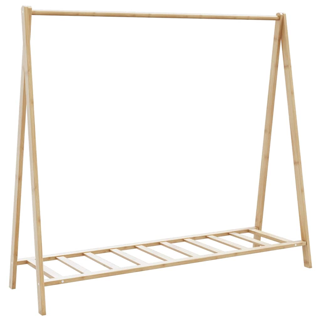 Stojan na oblečení Vidaxl s policemi 106x34x102 cm bambus