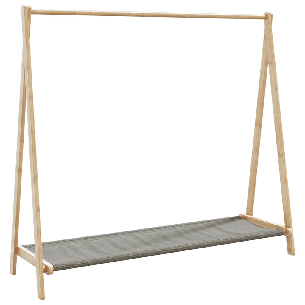 Vidaxl clothes rack with shelves 106x34x102 cm bamboo